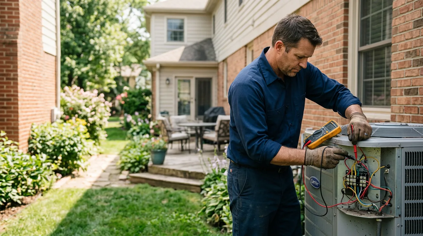 HVAC technician working near Kuttawa, KY